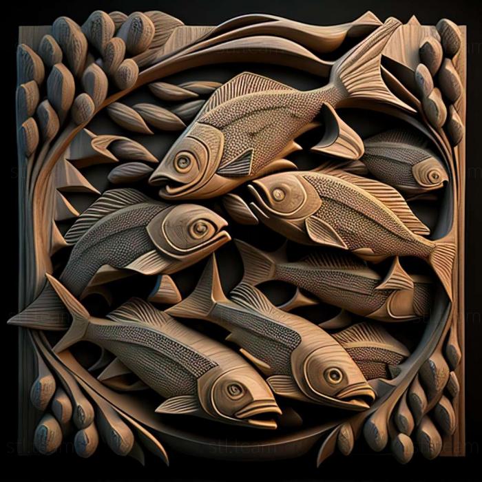 3D model Fish scalars (STL)